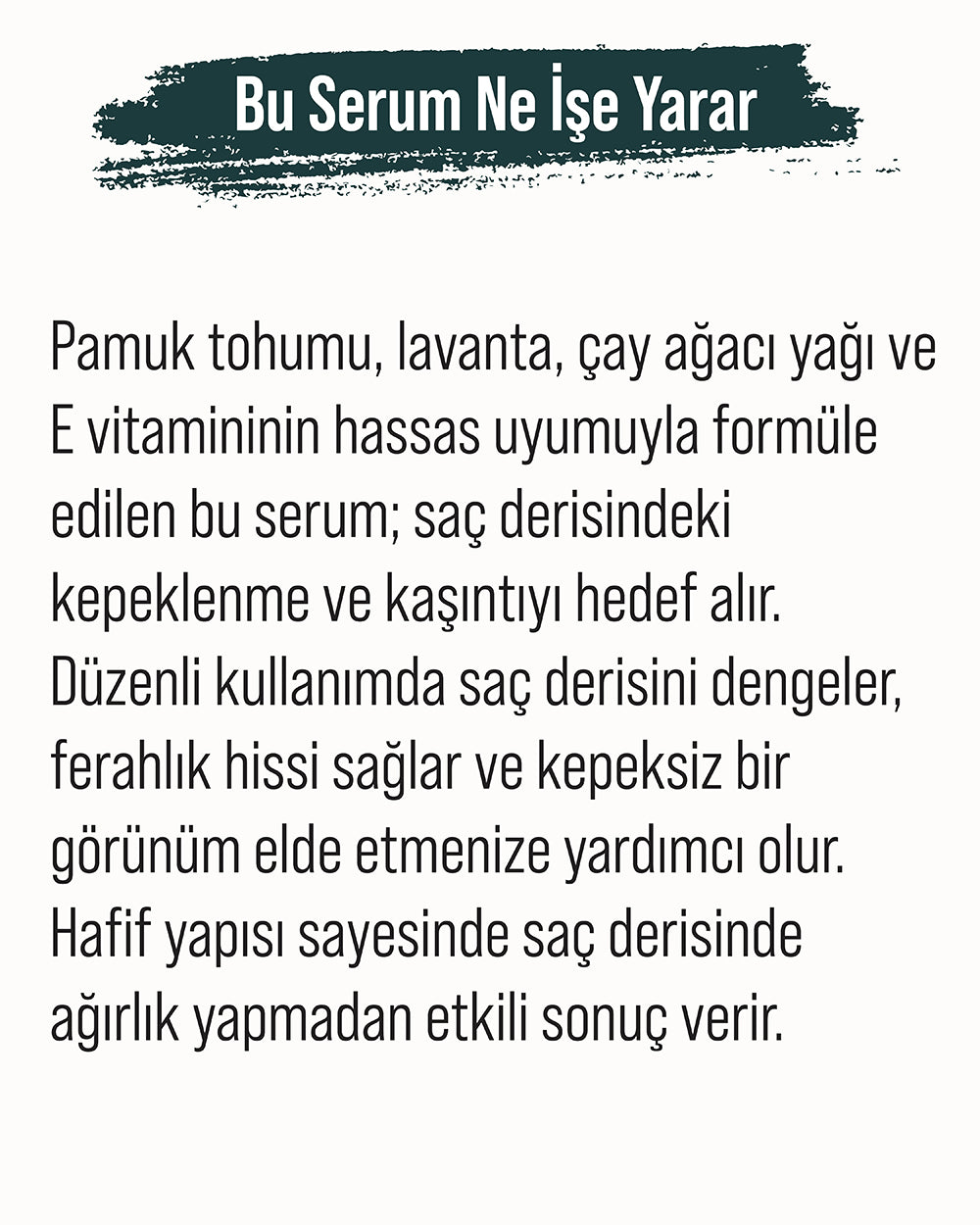 Kepeğe ve Kaşıntıya Karşı Arındırıcı Serum