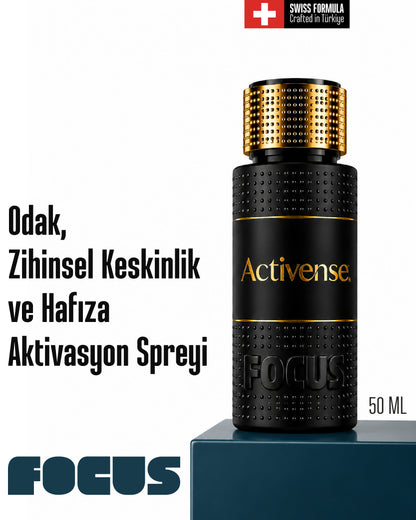 Activense Focus - Zihinsel Odak ve Konsantrasyon Aktivasyon Spreyi
