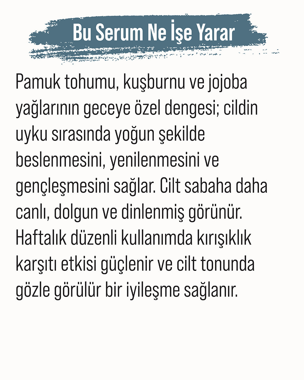 Yaşlanma Karşıtı Gece Serumu