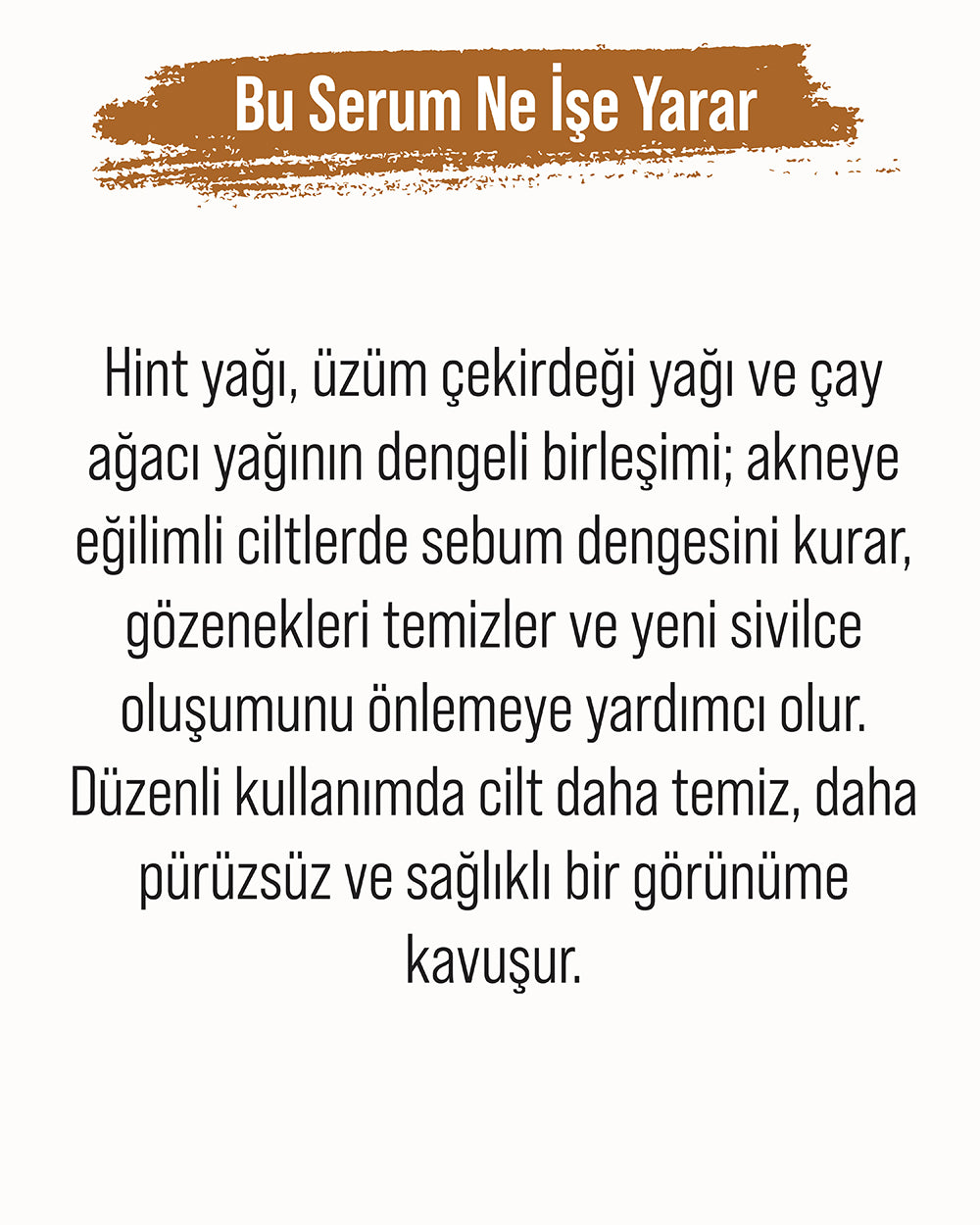 Akneli Ciltler İçin Arındırıcı Serum