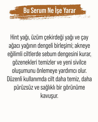 Akneli Ciltler İçin Arındırıcı Serum