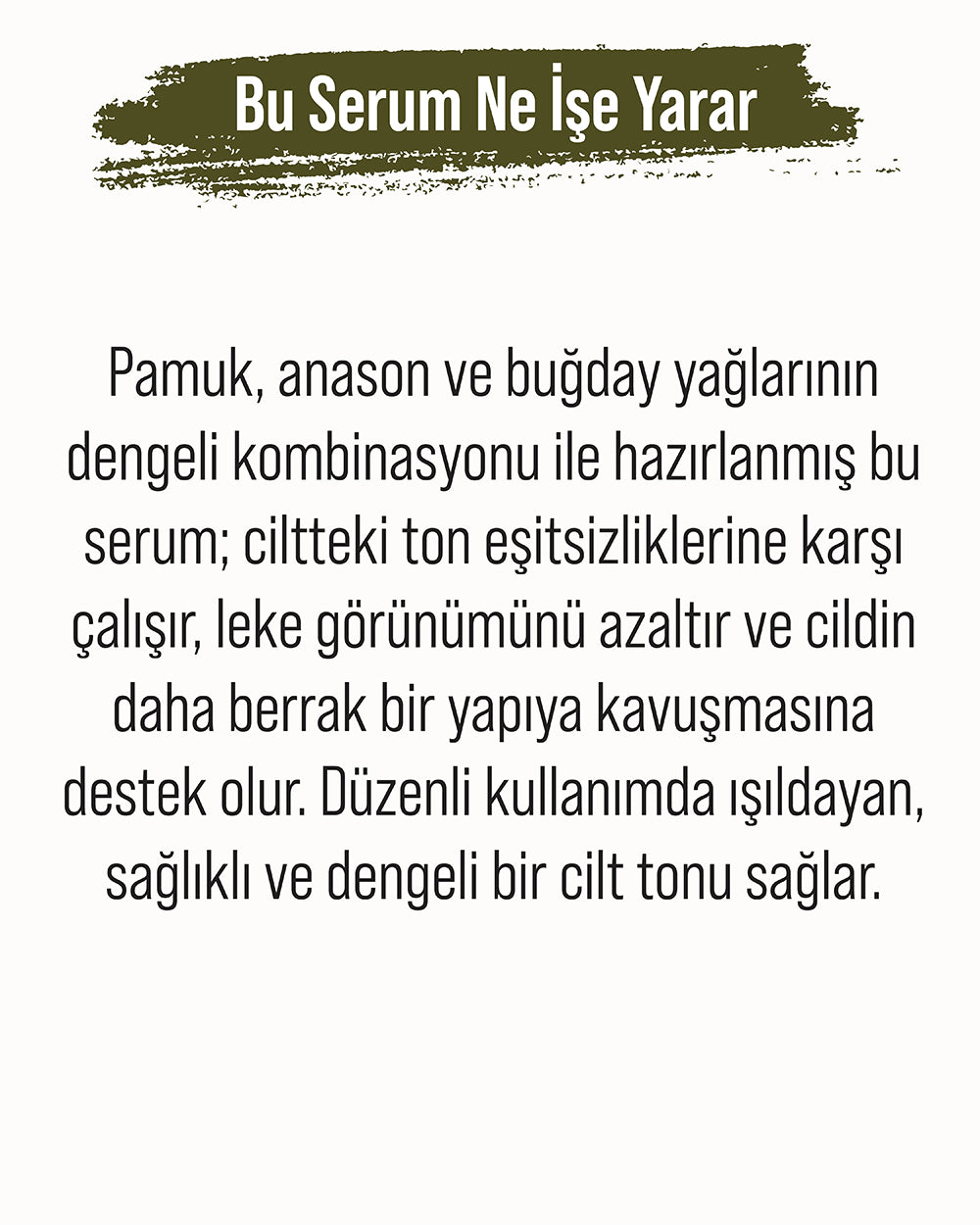 Leke Karşıtı ve Dengeleyici Serum